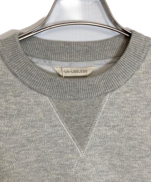 UN-USELESS（アンユーズレス）UN-USELESS (アンユーズレス) USL CREW NECK SWKNIT グレー サイズ:Sの古着・服飾アイテム