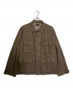 PORTANCEポータンス）の古着「HEMP MIX BDU JKT/ヘンプ ミックス ビーディーユー ジャケット」｜ブラウン