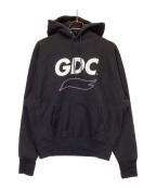 GDCジーディーシー）の古着「GDC WING hoodie」｜ブラック