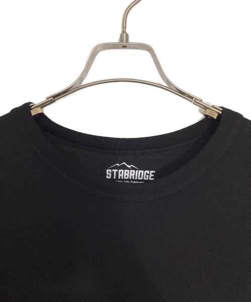 STABRIDGE（スタブリッジ）STABRIDGE (スタブリッジ) プリントTシャツ ブラック サイズ:Lの古着・服飾アイテム