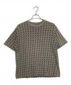 stussyステューシー）の古着「スカルボーダーTシャツ」｜グレー