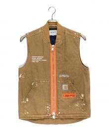 Carhartt WIP×HERON PRESTON（カーハート ワーク イン プログレス×ヘロンプレストン）の古着「HP X CARHARTT VEST」｜ブラウン