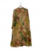 Ameriアメリ）の古着「UND WILLOW PAINT DRESS」｜ブラウン×グリーン