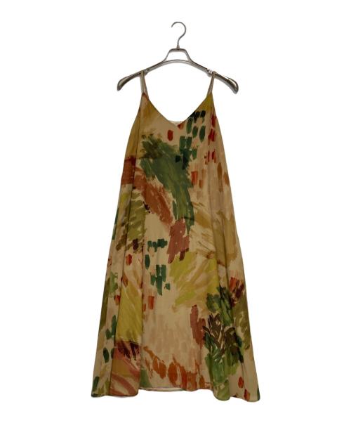 Ameri（アメリ）Ameri (アメリ) UND WILLOW PAINT DRESS ブラウン×グリーン サイズ:ｓの古着・服飾アイテム