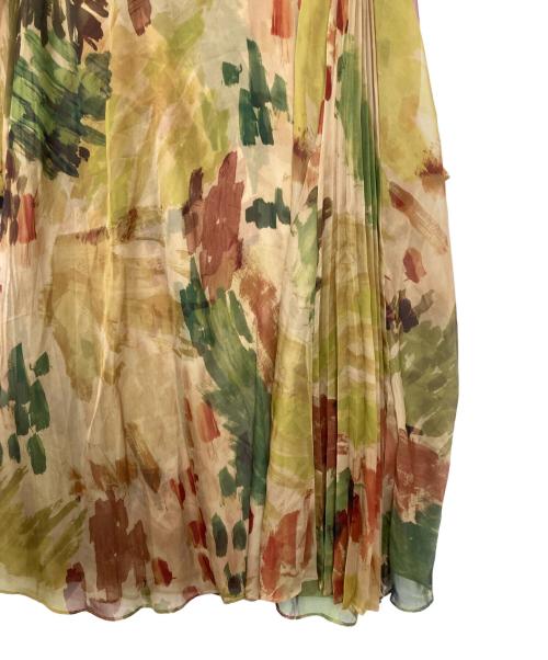 Ameri（アメリ）Ameri (アメリ) UND WILLOW PAINT DRESS ブラウン×グリーン サイズ:ｓの古着・服飾アイテム