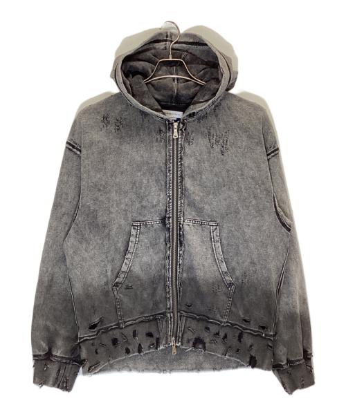 MAISON SPECIAL（メゾンスペシャル）MAISON SPECIAL (メゾンスペシャル) BOROBORO Sweat Prime-Over Zip Hoodie グレー サイズ:SIZE 01の古着・服飾アイテム