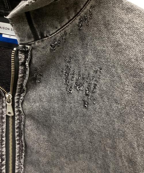 MAISON SPECIAL（メゾンスペシャル）MAISON SPECIAL (メゾンスペシャル) BOROBORO Sweat Prime-Over Zip Hoodie グレー サイズ:SIZE 01の古着・服飾アイテム