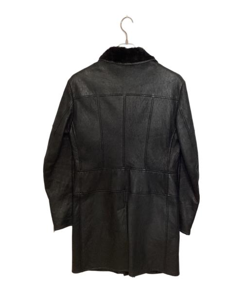 GUCCI（グッチ）GUCCI (グッチ) ムートンダブルライダースコート ブラック サイズ:46の古着・服飾アイテム