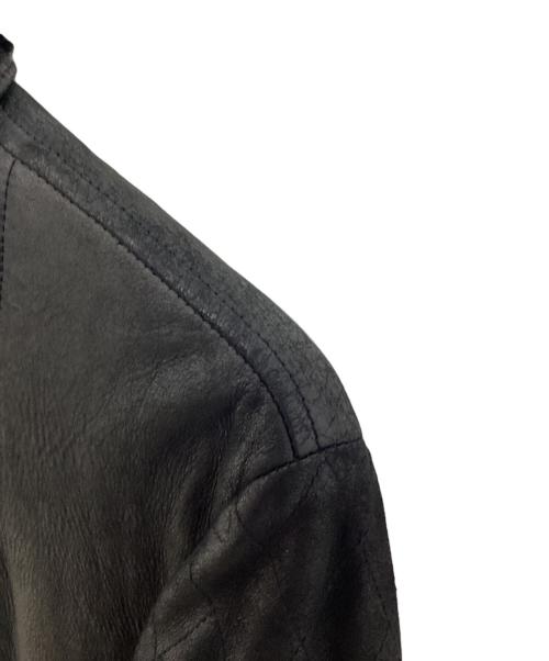 GUCCI（グッチ）GUCCI (グッチ) ムートンダブルライダースコート ブラック サイズ:46の古着・服飾アイテム