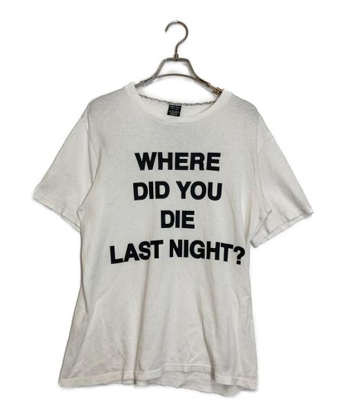 NUMBER (N)INE（ナンバーナイン）NUMBER (N)INE (ナンバーナイン) MESSAGE PRINT TEE ホワイト サイズ:3の古着・服飾アイテム