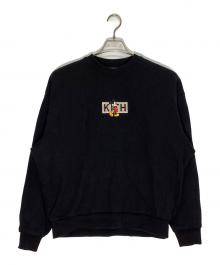 KITH×DISNEY（キス×ディズニー）の古着「Mickey & Friends Cyber Monday Mickey Classic Logo Crewneck」｜ブラック