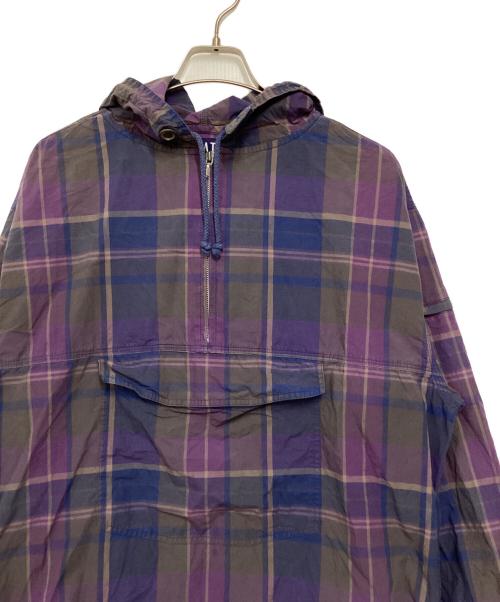 GAP（ギャップ）GAP (ギャップ) レトロアノラックパーカー パープル×ブルー×ブラウン サイズ:Ｓの古着・服飾アイテム