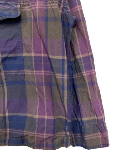 GAP（ギャップ）GAP (ギャップ) レトロアノラックパーカー パープル×ブルー×ブラウン サイズ:Ｓの古着・服飾アイテム