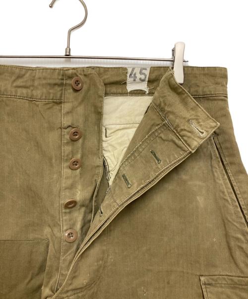 French Army（フランス軍）French Army (フランス軍) 前期型 M47 カーゴパンツ カーキ サイズ:45の古着・服飾アイテム