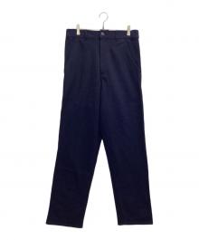 COMME des GARCONS HOMME PLUS（コムデギャルソンオムプリュス）の古着「ウールメルトンパンツ」｜ネイビー