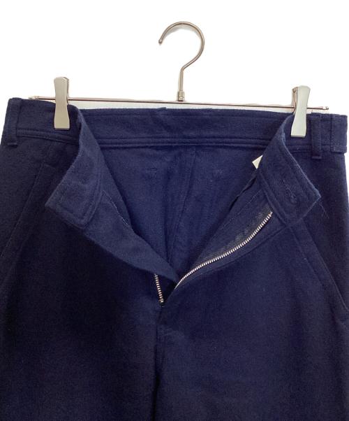 COMME des GARCONS HOMME PLUS（コムデギャルソンオムプリュス）COMME des GARCONS HOMME PLUS (コムデギャルソンオムプリュス) ウールメルトンパンツ ネイビー サイズ:Sの古着・服飾アイテム