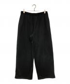 KANEMASA PHIL.カネマサフィル）の古着「28G Cupro Easy Pants」｜ブラック