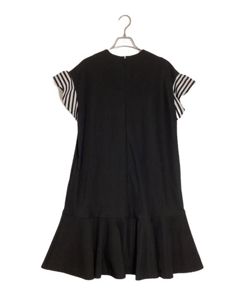 BORDERS at BALCONY（ボーダーズアットバルコニー）BORDERS at BALCONY (ボーダーズアットバルコニー) TRICOT MINI DRESS ブラック サイズ:38の古着・服飾アイテム