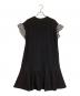 BORDERS at BALCONY (ボーダーズアットバルコニー) TRICOT MINI DRESS ブラック サイズ:38：15000円