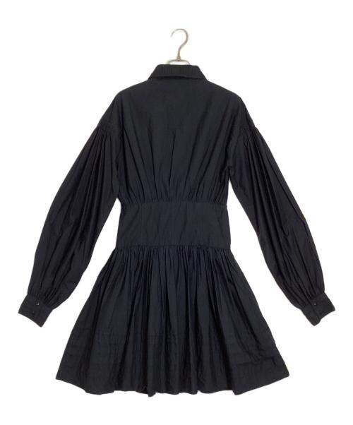 merlette（マーレット）merlette (マーレット) ギャザーワンピース ブラック サイズ:2の古着・服飾アイテム