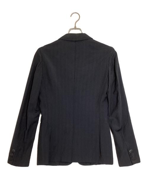 COMME des GARCONS HOMME PLUS（コムデギャルソンオムプリュス）COMME des GARCONS HOMME PLUS (コムデギャルソンオムプリュス) ストライプテーラードジャケット グレー サイズ:Sの古着・服飾アイテム