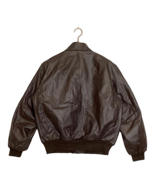 KNOX ARMORY（アルファ ノックス アーモリー）KNOX ARMORY (アルファ ノックス アーモリー) A-2型レザージャケット ブラウン サイズ:Lの古着・服飾アイテム
