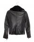 ALEXANDER McQUEEN (アレキサンダーマックイーン) 襟ファーダブルライダースジャケット ブラック サイズ:38：45000円