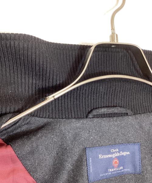 ERMENEGILDO ZEGNA（エルメネジルド・ゼニア）ERMENEGILDO ZEGNA (エルメネジルド・ゼニア) ウールシャツジャケット ブラック サイズ:48の古着・服飾アイテム