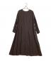 nest Robe（ネストローブ）の古着「リネンパフスリーブ2WAYワンピース」｜ブラウン
