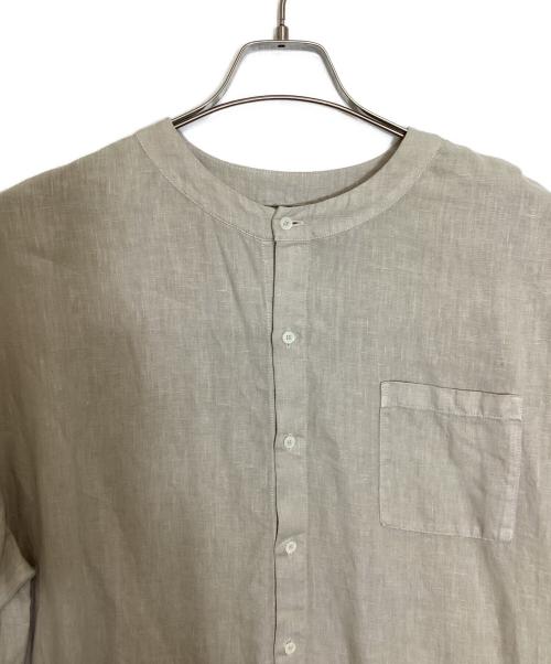 nest Robe（ネストローブ）nest Robe (ネストローブ) リネンクルーネックチュニック ベージュ サイズ:Freeの古着・服飾アイテム
