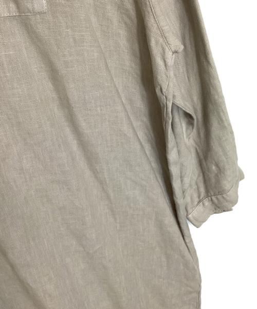 nest Robe（ネストローブ）nest Robe (ネストローブ) リネンクルーネックチュニック ベージュ サイズ:Freeの古着・服飾アイテム