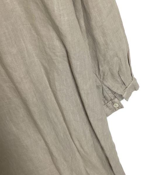 nest Robe（ネストローブ）nest Robe (ネストローブ) リネンクルーネックチュニック ベージュ サイズ:Freeの古着・服飾アイテム