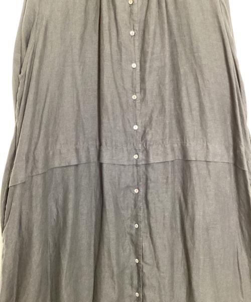 nest Robe（ネストローブ）nest Robe (ネストローブ) 2wayレース装飾ロングシャツワンピース ブラック サイズ:FREEの古着・服飾アイテム