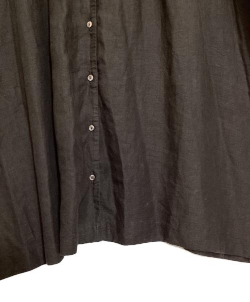 nest Robe（ネストローブ）nest Robe (ネストローブ) 2wayレース装飾ロングシャツワンピース ブラック サイズ:FREEの古着・服飾アイテム