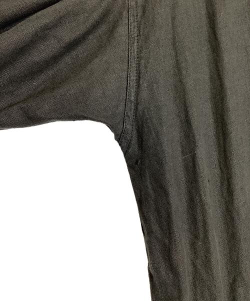 nest Robe（ネストローブ）nest Robe (ネストローブ) ヘンプバルーンスリーブワンピース ブラック サイズ:FREEの古着・服飾アイテム