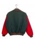 USED (USED) ウールヴァーシティジャケット グリーン×レッド サイズ:XL：7000円