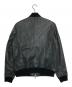 AVIREX (アヴィレックス) SOFT LAMB MA-1 TYPE Leather Jacket ブラック サイズ:L：22000円