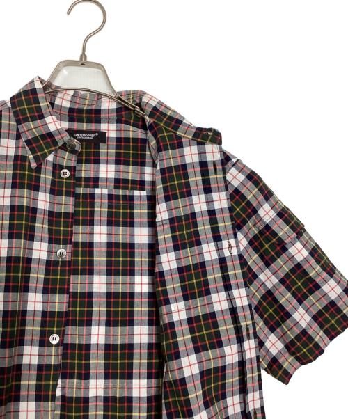 UNDERCOVER（アンダーカバー）UNDERCOVER (アンダーカバー) 半袖チェックシャツ レッド×グリーン サイズ:2の古着・服飾アイテム