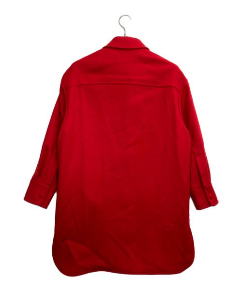 STELLA McCARTNEY（ステラマッカートニー）STELLA McCARTNEY (ステラマッカートニー) ウールステンカラーコート レッド サイズ:36の古着・服飾アイテム