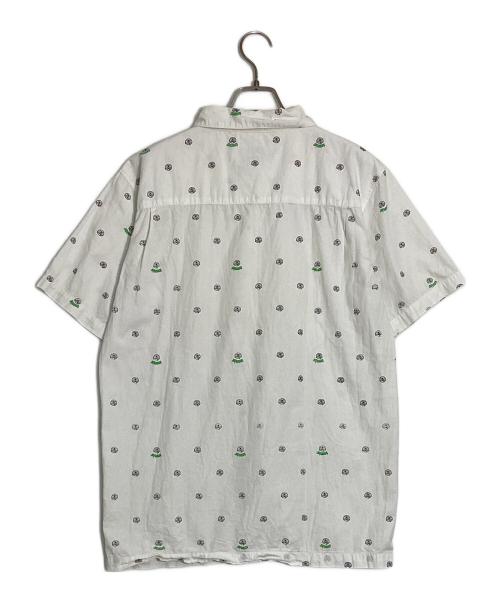 stussy（ステューシー）stussy (ステューシー) S/S SSロゴ総柄シャツ ネイビー サイズ:Lの古着・服飾アイテム