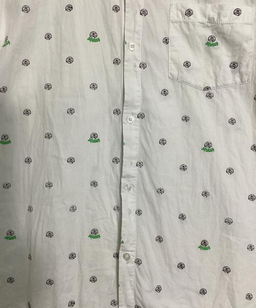 stussy（ステューシー）stussy (ステューシー) S/S SSロゴ総柄シャツ ネイビー サイズ:Lの古着・服飾アイテム