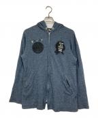 COMME des GARCONS HOMME PLUSコムデギャルソンオムプリュス）の古着「ニットパーカー」｜ブルー