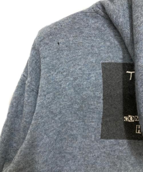 COMME des GARCONS HOMME PLUS（コムデギャルソンオムプリュス）COMME des GARCONS HOMME PLUS (コムデギャルソンオムプリュス) ニットパーカー ブルー サイズ:Mの古着・服飾アイテム