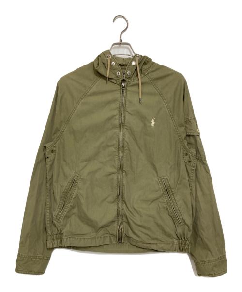 POLO RALPH LAUREN（ポロ・ラルフローレン）POLO RALPH LAUREN (ポロ・ラルフローレン) フーデッドジャケット カーキ サイズ:Ｍの古着・服飾アイテム