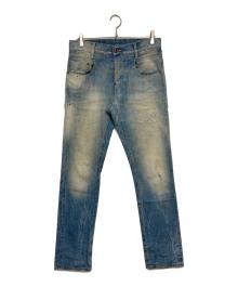 G-STAR RAW（ジースターロゥ）の古着「ペイント加工デニムパンツ」｜ブルー