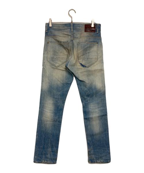 G-STAR RAW（ジースターロゥ）G-STAR RAW (ジースターロゥ) ペイント加工デニムパンツ ブルー サイズ:33の古着・服飾アイテム