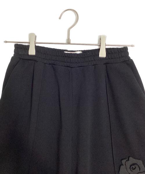 VIVIANO（ヴィヴィアーノ）VIVIANO (ヴィヴィアーノ) Flower Applique Jersey Pants ブラック サイズ:Mの古着・服飾アイテム