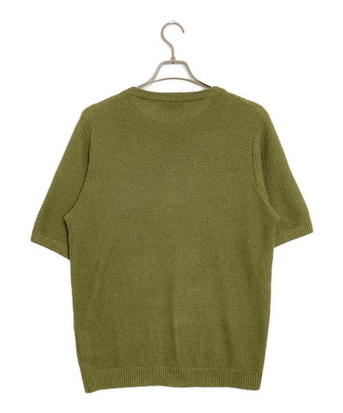 TOMORROW LAND tricot（トゥモローランド トリコ）TOMORROW LAND tricot (トゥモローランド トリコ) コットンリネン クルーネックプルオーバー グリーン サイズ:Ｓの古着・服飾アイテム