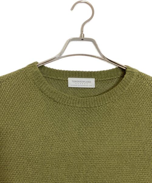 TOMORROW LAND tricot（トゥモローランド トリコ）TOMORROW LAND tricot (トゥモローランド トリコ) コットンリネン クルーネックプルオーバー グリーン サイズ:Ｓの古着・服飾アイテム