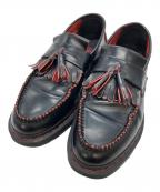 Dr.Martensドクターマーチン）の古着「ADRIAN RS レッドステッチ タッセル ローファー」｜ブラック×レッド